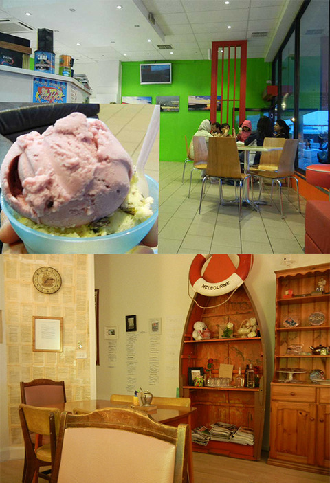 レイクエントランスのカフェ「Riviera Ice Cream Parlour」「Mmm…Truffles」