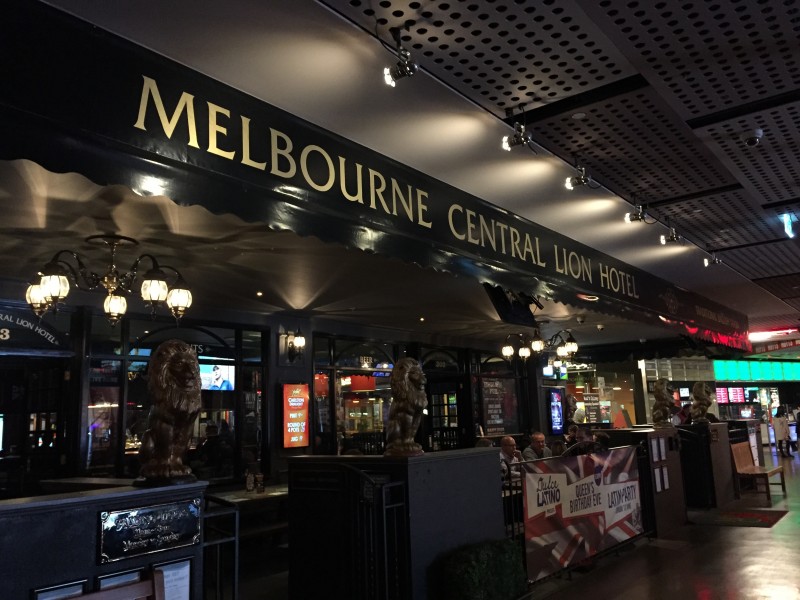 メルボルンのバー「Melbourne Central Lion Hotel」